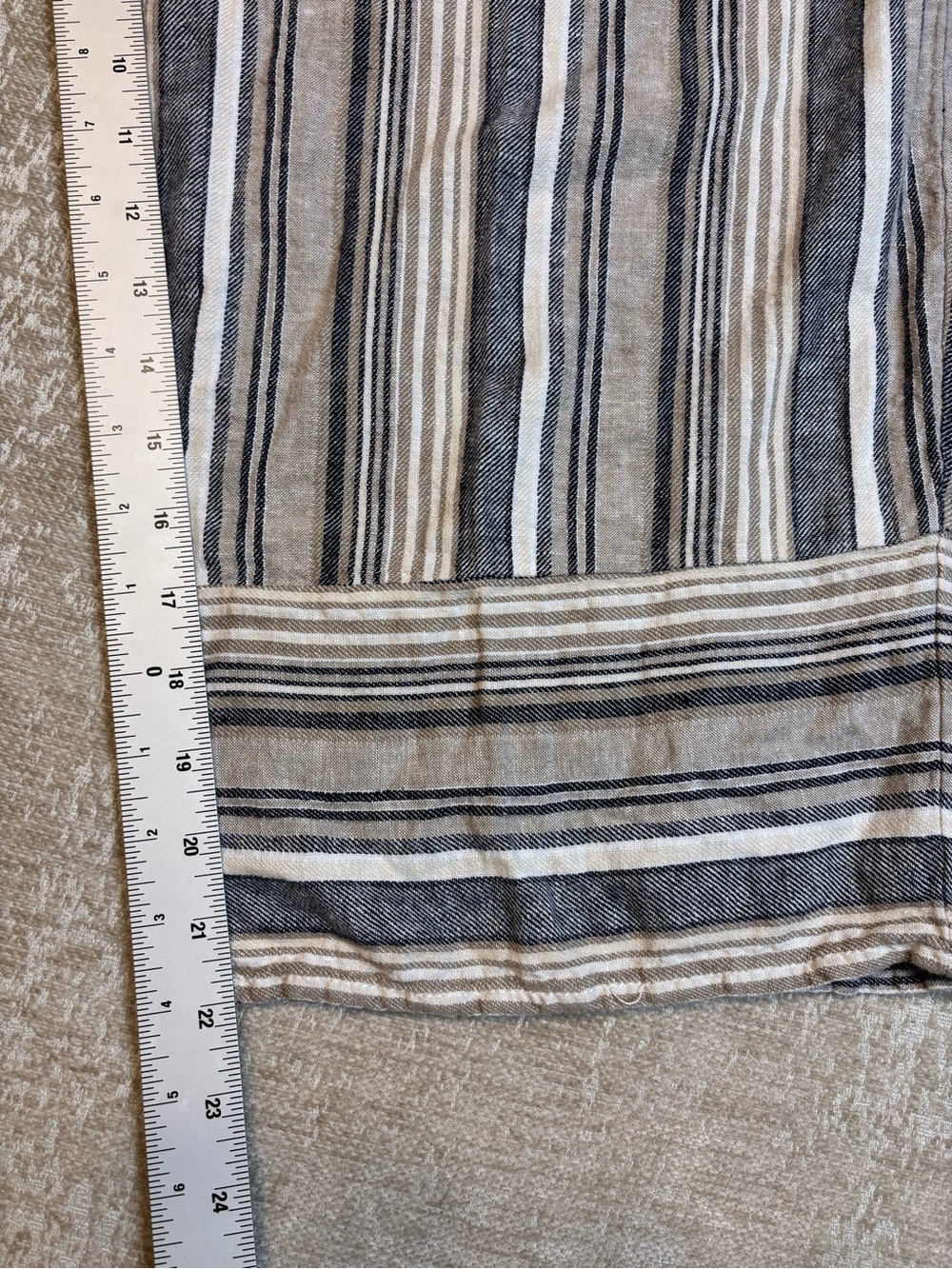 Casa Cabana Striped Linen Wide Leg Crop Pants Medium EUC
. - Picture 3 of 13